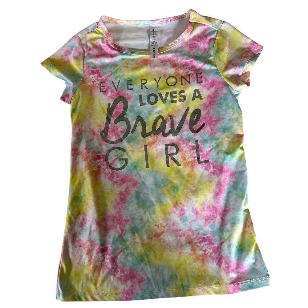 90 degrees tie dye brave girl performance athletic shirt size 7/8